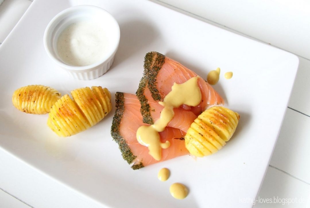 Graved Lachs Mit Selbstgemachter Honig Senf Sauce