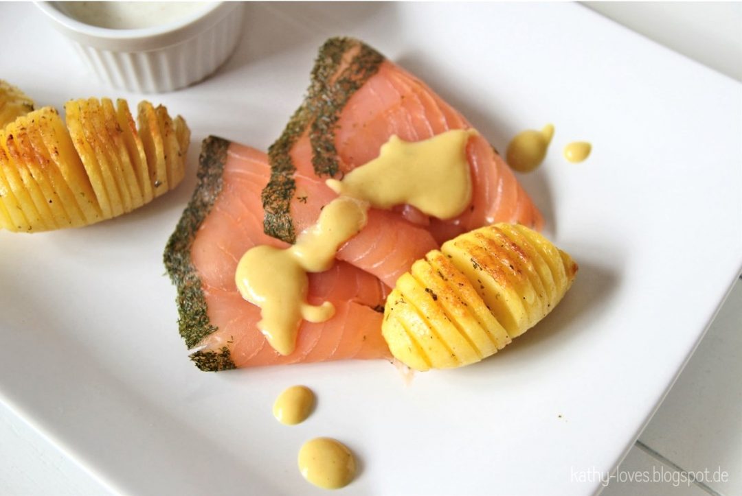 Graved Lachs mit selbstgemachter HonigSenfSauce