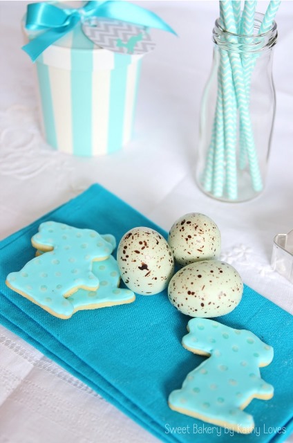 Vanille Kekse Blaue Ostern und Tiffany Verpackung DIY - Oster Special by Kathy Loves